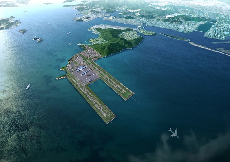 가덕도신공항 2단계 광역조감도 구상안(부산시)